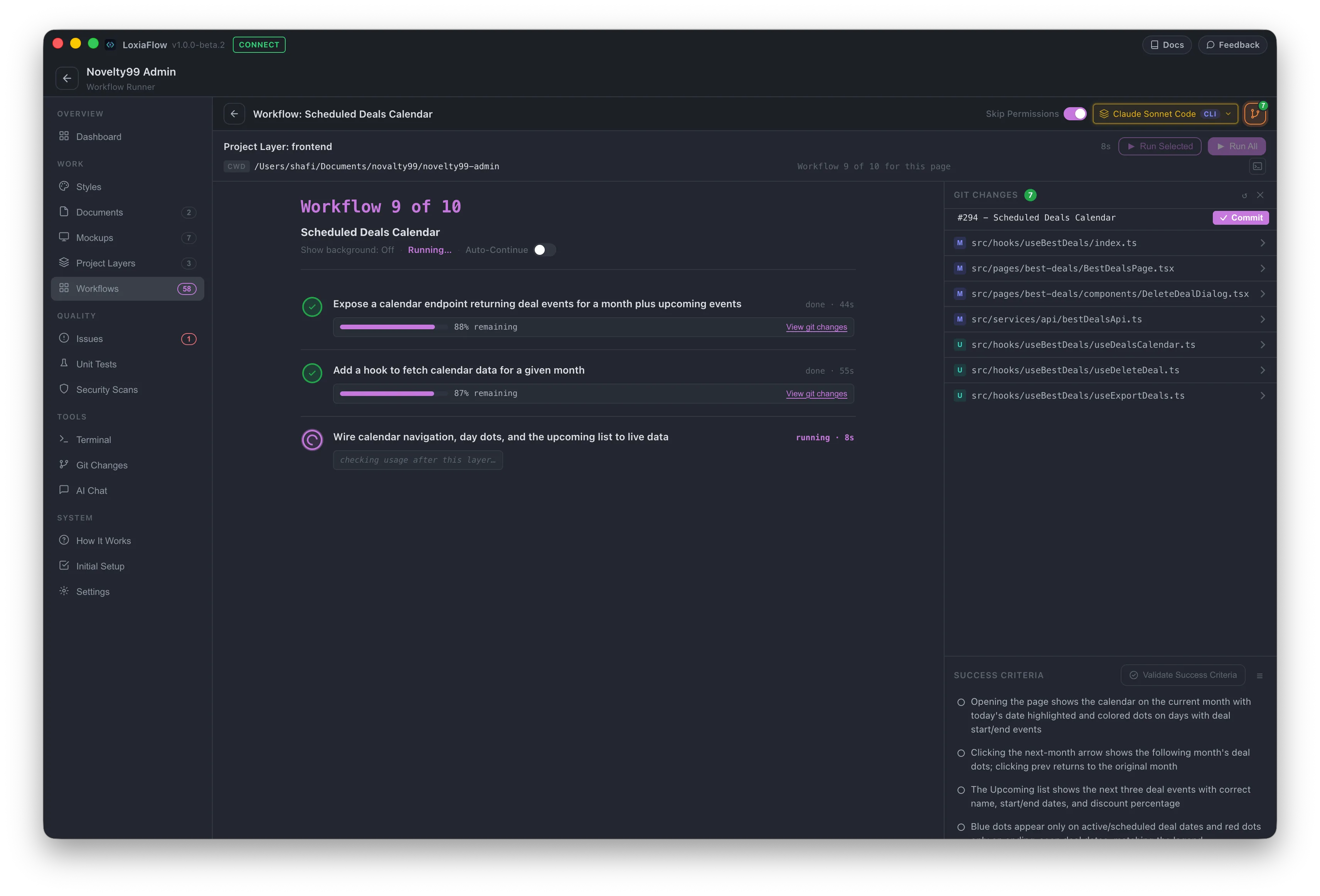 LoxiaFlow Workspace — local-first agentic SDLC workspace for solo developers